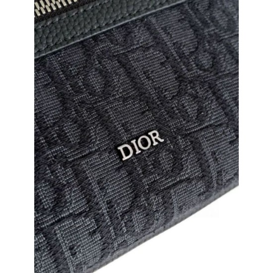 Replica Dior Mini Rider 2.0 Zipped Messenger Bag Black Oblique with Black Leather Replica Dior Mini Rider 2.0 Zipped Messenger Bag Black Oblique with Black Leather