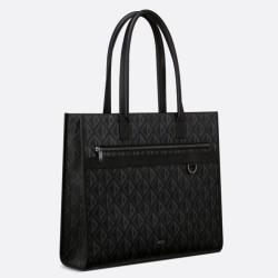 Replica Dior Safari Tote Bag Black CD Diamond