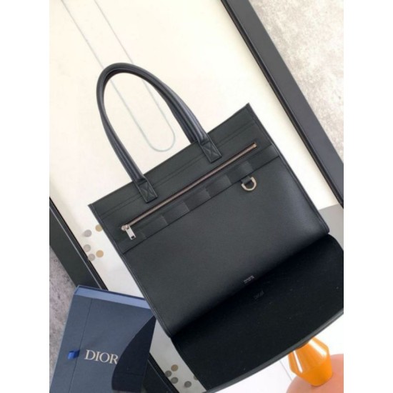 Replica Dior Safari Tote Bag Black Grained Calfskin Replica Dior Safari Tote Bag Black Grained Calfskin