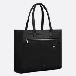 Replica Dior Safari Tote Bag Black Grained Calfskin