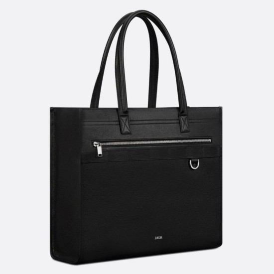 Replica Dior Safari Tote Bag Black Grained Calfskin Replica Dior Safari Tote Bag Black Grained Calfskin