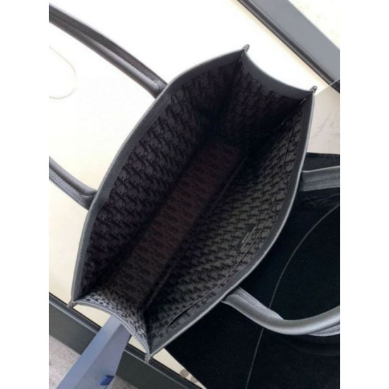 Replica Dior Safari Tote Bag Black Grained Calfskin Replica Dior Safari Tote Bag Black Grained Calfskin