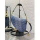 Replica Dior Saddle Bag with Strap Blue Denim Oblique Jacquard Fake Dior Saddle Bag with Strap Blue Denim Oblique Jacquard Replica