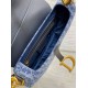Replica Dior Saddle Bag with Strap Blue Denim Oblique Jacquard Fake Dior Saddle Bag with Strap Blue Denim Oblique Jacquard Replica