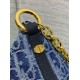 Replica Dior Diorstar Hobo Bag with Chain Blue Denim Oblique Jacquard Replica Dior Diorstar Hobo Bag with Chain Blue Denim Oblique Jacquard