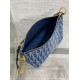 Replica Dior Diorstar Hobo Bag with Chain Blue Denim Oblique Jacquard Replica Dior Diorstar Hobo Bag with Chain Blue Denim Oblique Jacquard