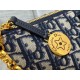 Replica Dior Diorstar Hobo Bag with Chain Blue Oblique Jacquard Fake Dior Diorstar Hobo Bag with Chain Blue Oblique Jacquard Replica