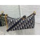 Replica Dior Diorstar Hobo Bag with Chain Blue Oblique Jacquard Fake Dior Diorstar Hobo Bag with Chain Blue Oblique Jacquard Replica