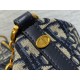 Replica Dior Diorstar Hobo Bag with Chain Blue Oblique Jacquard Fake Dior Diorstar Hobo Bag with Chain Blue Oblique Jacquard Replica