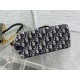 Replica Dior Diorstar Hobo Bag with Chain Blue Oblique Jacquard Fake Dior Diorstar Hobo Bag with Chain Blue Oblique Jacquard Replica