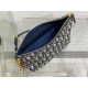 Replica Dior Diorstar Hobo Bag with Chain Blue Oblique Jacquard Fake Dior Diorstar Hobo Bag with Chain Blue Oblique Jacquard Replica
