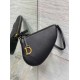 Replica Dior Saddle Rodeo Pouch Black Goatskin Replica Dior Saddle Rodeo Pouch Black Goatskin