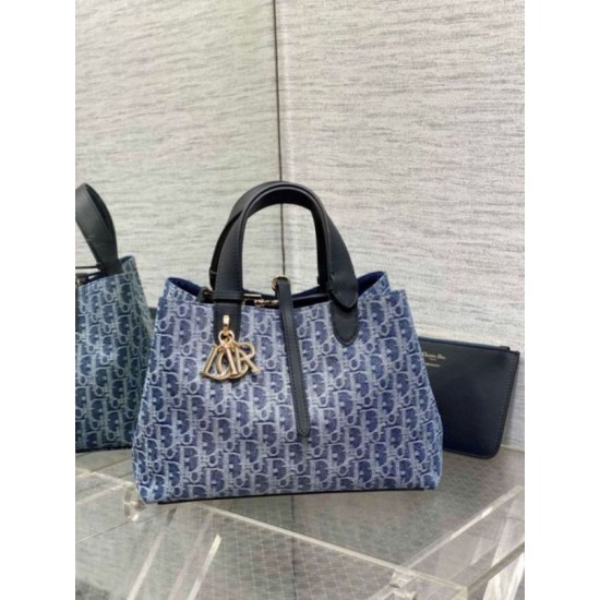 Replica Dior Toujours Medium Bag Blue Denim Oblique Jacquard Fake Dior Toujours Medium Bag Blue Denim Oblique Jacquard Replica