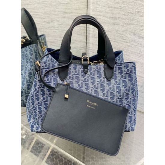 Replica Dior Toujours Medium Bag Blue Denim Oblique Jacquard Fake Dior Toujours Medium Bag Blue Denim Oblique Jacquard Replica