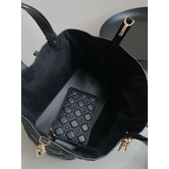 Replica Dior Toujours Large Bag Black Macrocannage Calfskin Replica Dior Toujours Large Bag Black Macrocannage Calfskin