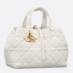 Replica Dior Toujours Large Bag White Macrocannage Calfskin