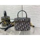 Replica Dior Small CD Signature Vanity Case Blue Oblique Jacquard Fake Dior Small CD Signature Vanity Case Blue Oblique Jacquard Replica