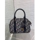 Replica Dior D-Vibe Bowling Medium Bag Blue Oblique Jacquard Replica Dior D-Vibe Bowling Medium Bag Blue Oblique Jacquard