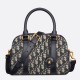 Replica Dior D-Vibe Bowling Medium Bag Blue Oblique Jacquard Replica Dior D-Vibe Bowling Medium Bag Blue Oblique Jacquard