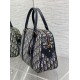 Fake Dior D-Vibe Bowling Large Bag Blue Oblique Jacquard Replica Replica Dior D-Vibe Bowling Large Bag Blue Oblique Jacquard