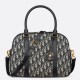 Fake Dior D-Vibe Bowling Large Bag Blue Oblique Jacquard Replica Replica Dior D-Vibe Bowling Large Bag Blue Oblique Jacquard