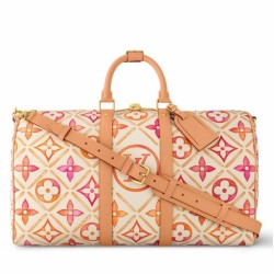 Replica Louis Vuitton Keepall Bandouliere 45 Bag Monogram Tiles M11251
