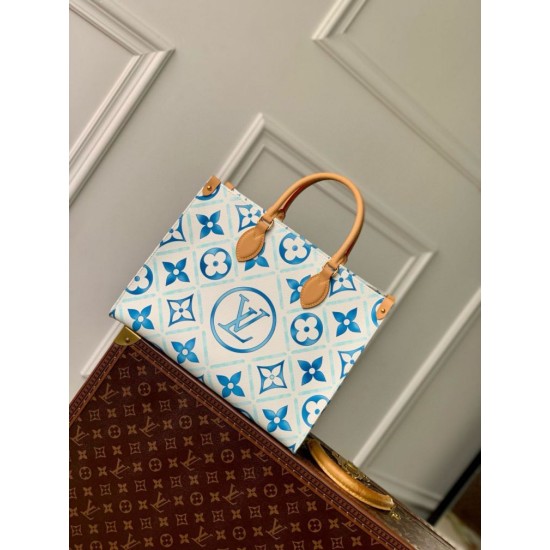 Fake Louis Vuitton OnTheGo MM Bag Monogram Tiles M11262 Replica Replica Louis Vuitton OnTheGo MM Bag Monogram Tiles M11262