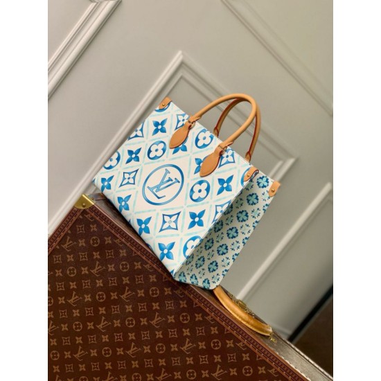 Fake Louis Vuitton OnTheGo MM Bag Monogram Tiles M11262 Replica Replica Louis Vuitton OnTheGo MM Bag Monogram Tiles M11262