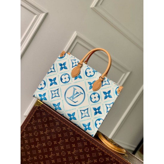 Fake Louis Vuitton OnTheGo MM Bag Monogram Tiles M11262 Replica Replica Louis Vuitton OnTheGo MM Bag Monogram Tiles M11262