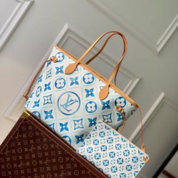 Replica Louis Vuitton Neverfull MM Bag Monogram Tiles M11263