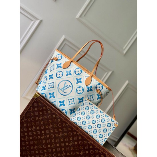 Fake Louis Vuitton Neverfull MM Bag Monogram Tiles M11263 Replica Replica Louis Vuitton Neverfull MM Bag Monogram Tiles M11263