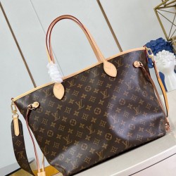 Replica Louis Vuitton Neverfull Bandouliere Inside Out MM Bag Monogram M11947