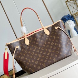 Replica Louis Vuitton Neverfull Bandouliere Inside Out MM Bag Monogram M12096