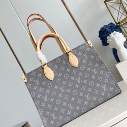 Replica Louis Vuitton OnTheGo MM Bag Grey Monogram M12415