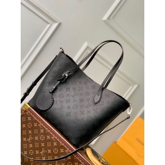 Fake Louis Vuitton Blossom MM Bag Black Mahina M21851 Replica Fake Louis Vuitton Blossom MM Bag Black Mahina M21851 Replica