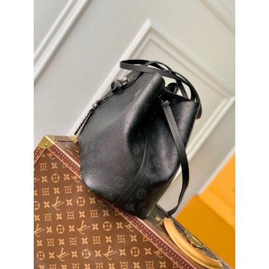 Fake Louis Vuitton Blossom MM Bag Black Mahina M21851 Replica Fake Louis Vuitton Blossom MM Bag Black Mahina M21851 Replica