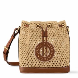 Replica Louis Vuitton Noe BB Bag Natural Raffia M24722