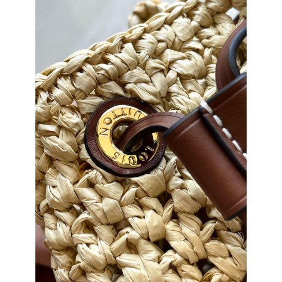 Replica Louis Vuitton Noe BB Bag Natural Raffia M24722 Replica Louis Vuitton Noe BB Bag Natural Raffia M24722