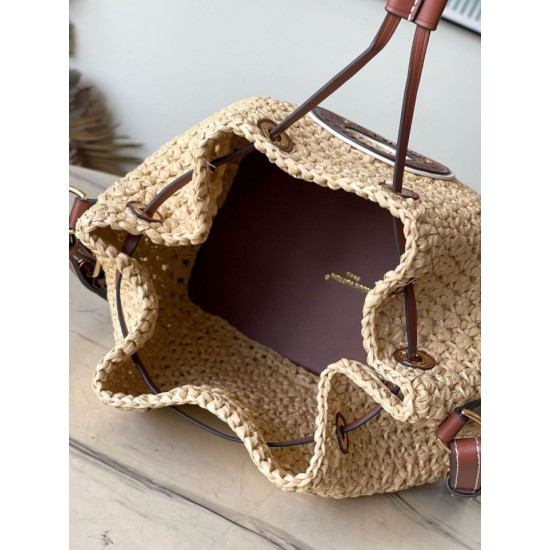 Replica Louis Vuitton Noe BB Bag Natural Raffia M24722 Replica Louis Vuitton Noe BB Bag Natural Raffia M24722