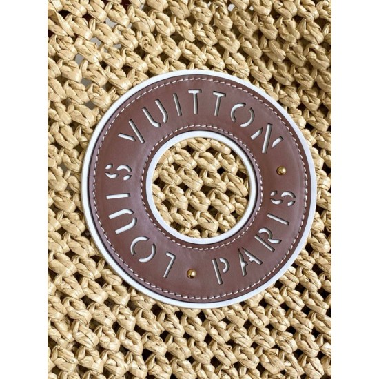 Replica Louis Vuitton OnTheGo MM Bag Natural Raffia M24723 Fake Louis Vuitton OnTheGo MM Bag Natural Raffia M24723 Replica