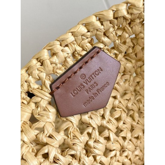 Replica Louis Vuitton OnTheGo MM Bag Natural Raffia M24723 Fake Louis Vuitton OnTheGo MM Bag Natural Raffia M24723 Replica