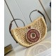 Replica Louis Vuitton Croissant MM Bag Natural Raffia M24811 Replica Louis Vuitton Croissant MM Bag Natural Raffia M24811