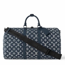 Replica Louis Vuitton Keepall Bandouliere 50 Bag Monogram Shadow M24953