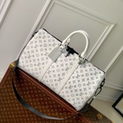 Replica Louis Vuitton Keepall Bandouliere 50 Bag Monogram Shadow M24954