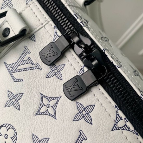 Replica Louis Vuitton Keepall Bandouliere 50 Bag Monogram Shadow M24954