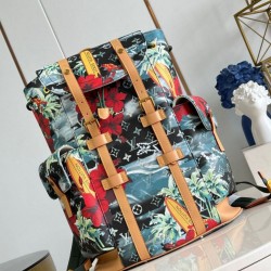 Fake Louis Vuitton Christopher MM Backpack Monogram Surfin M24996 Replica