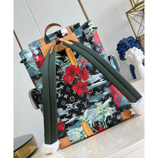 Replica Louis Vuitton Christopher MM Backpack Monogram Surfin M24996 Fake Louis Vuitton Christopher MM Backpack Monogram Surfin M24996 Replica