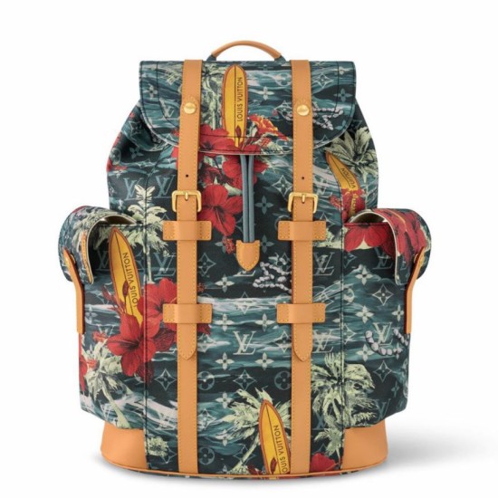 Replica Louis Vuitton Christopher MM Backpack Monogram Surfin M24996 Fake Louis Vuitton Christopher MM Backpack Monogram Surfin M24996 Replica