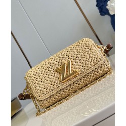 Replica Louis Vuitton Twist West Bag Natural Raffia M25030