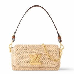 Replica Louis Vuitton Twist West Bag Natural Raffia M25030